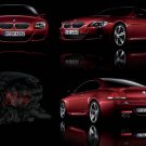 BMW M6 Montage Car Poster Print on 10 mil Archival Satin Paper 16" x 12"