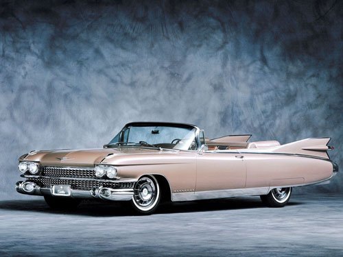Cadillac Eldorado (1959) Convertible Car Poster Print on 10 mil Archival Satin Paper 16" x 12"