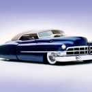 Cadillac Roadster (1950) Custom Car Poster Print on 10 mil Archival Satin Paper 16" x 12"