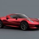 Alfa Romeo 4C Concept Car Poster Print on 10 mil Archival Satin Paper 16" x 12"