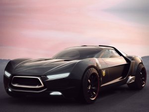 Ford Mad Max Concept Car Poster Print on 10 mil Archival Satin Paper 16" x 12""