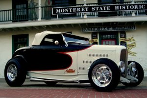Ford Roadster (1932) Custom Car Poster Print on 10 mil Archival Satin Paper 30" x 20"