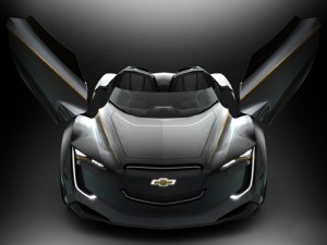 Chevrolet Mi-Ray Roadster Concept Car Poster Print on 10 mil Archival Satin Paper 16" x 12"
