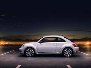 Volkswagen New Beetle Coupe (2012) Car Poster Print on 10 mil Archival Satin Paper 16" x 12"