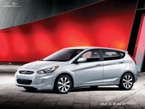 Hyundai Accent Concept Car Poster Print on 10 mil Archival Satin Paper 16" x 12"
