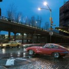 Jaguar E-Type Car Poster Print on 10 mil Archival Satin Paper 26" x 16"