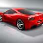 Ferrari 458 Italia Car Poster Print on 10 mil Archival Satin Paper 36" x 24"