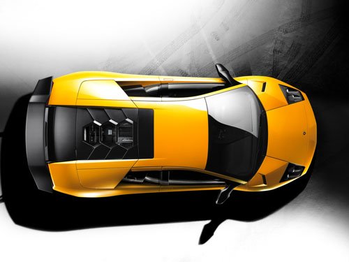Lamborghini Murcielago LP 670-4 SuperVeloce Car Poster Print on 10 mil Archival Satin Paper 24"x18"