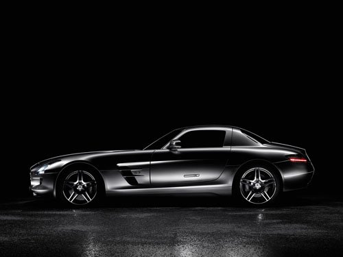 Mercedes SLS AMG (2011) Car Poster Print on 10 mil Archival Satin Paper 36" x 24"