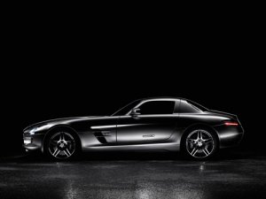 Mercedes SLS AMG (2011) Car Poster Print on 10 mil Archival Satin Paper 36" x 24"