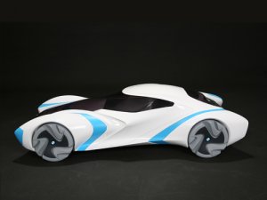 BMW Efficient Dynamic Safety Concept Car Poster Print on 10 mil Archival Satin Paper 36' x 24"
