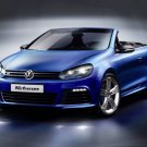 Volkswagen Golf R Cabriolet Concept Car Poster Print on 10 mil Archival Satin Paper 20" x 15"
