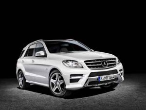 Mercedes-Benz M-Class (2012) Car Poster Print on 10 mil Archival Satin Paper 20" x 15"