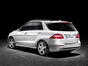 Mercedes-Benz M-Class (2012) Car Poster Print on 10 mil Archival Satin Paper 24" x 18"