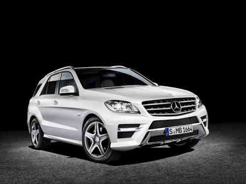 Mercedes-Benz M-Class (2012) Car Poster Print on 10 mil Archival Satin Paper 36" x 24"