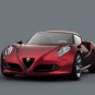 Alfa Romeo 4C Concept Car Poster Print on 10 mil Archival Satin Paper 20" x 15"