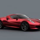 Alfa Romeo 4C Concept Car Poster Print on 10 mil Archival Satin Paper 36" x 24"