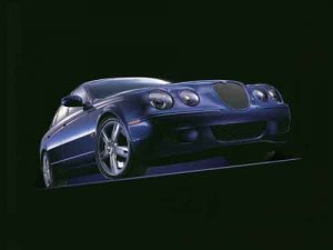 Jaguar S-Type R Car Poster Print on 10 mil Archival Satin Paper 24" x 18"