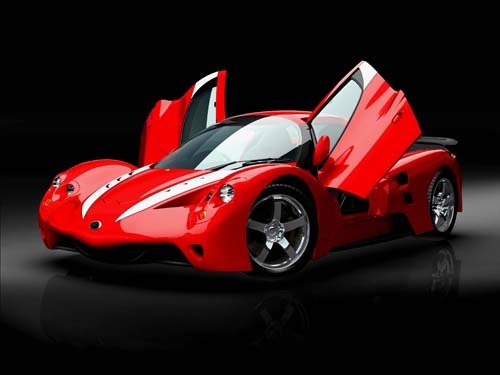 Suzusho Supasse-V Car Poster Print on 10 mil Archival Satin Paper 16" x 12"