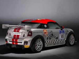 Mini John Cooper Works Coupe Endurance Car Poster Print on 10 mil Archival Satin Paper 16" x 12"