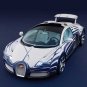 Bugatti  Veyron Grand Sport L'Or Blanc Car Poster Print on 10 mil Archival Satin Paper 24" x 18"