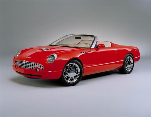 Ford Thunderbird Sports Roadster Car Poster Print on 10 mil Archival Satin Paper 16" x 12""