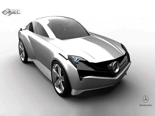 Mercedes-Benz Electric Sport Coupe Concept Car Poster Print on 10 mil Archival Satin Paper 36" x 24"