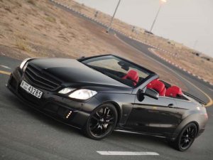 Brabus Mercedes E V12 Cabriolet Car Poster Print on 10 mil Archival Satin Paper 20" x 15"