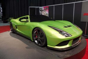 Revenge Verde Car Poster Print on 10 mil Archival Satin Paper 24" x 16"