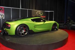 Revenge Verde Car Poster Print on 10 mil Archival Satin Paper 30" x 20"