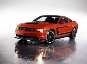 Ford Mustang Boss 302 (2012) Car Poster Print on 10 mil Archival Satin Paper 36" x 24"