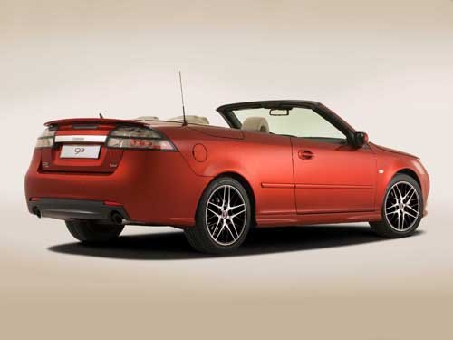 Saab 9-3 Convertible Independence Edition Car Poster Print on 10 mil Archival Satin Paper 20" x 15"
