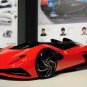 Ferrari World Design Contest Car Poster Print on 10 mil Archival Satin Paper 32" x 22"