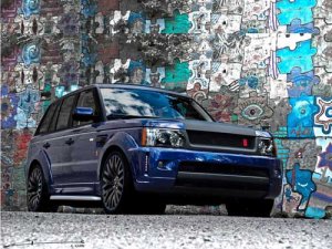 Range Rover Sport Bali Blue Miyagi Edition Car Poster Print on 10 mil Archival Satin Paper 16" x 12"