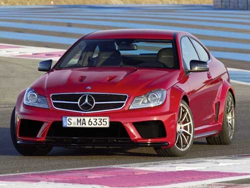 Mercedes-Benz C63 AMG Coupe Black Series Car Poster Print on 10 mil Archival Satin Paper 16" x 12"