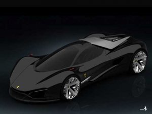 Ferrari XEZRI Project Concept Car Poster Print on 10 mil Archival Satin Paper 16" x 12"