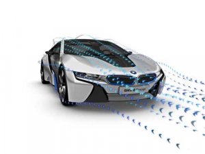 BMW i8 Concept Car Poster Print on 10 mil Archival Satin Paper 36" x 24"