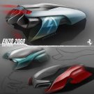 Ferrari Enzo 2060 Concept Car Poster Print on 10 mil Archival Satin Paper 20" x 20"