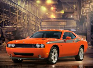 Dodge Challenger RT Car Poster Print on 10 mil Archival Satin Paper 36" x 24"