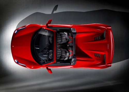 Ferrari 458 Spider (2013) Car Poster Print on 10 mil Archival Satin Paper 16" x 12"