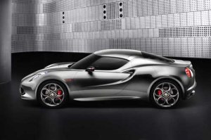 Alfa Romeo 4C Fluid Metal Concept (2011) Car Poster Print on 10 mil Archival Satin Paper 30" x 20"