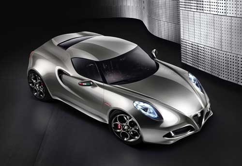 Alfa Romeo 4C Fluid Metal Concept (2011) Car Poster Print on 10 mil Archival Satin Paper 16" x 12"
