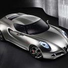 Alfa Romeo 4C Fluid Metal Concept (2011) Car Poster Print on 10 mil Archival Satin Paper 24" x 16"