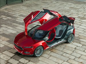 Ford Evos Concept (2012) Car Poster Print on 10 mil Archival Satin Paper 20" x 15"