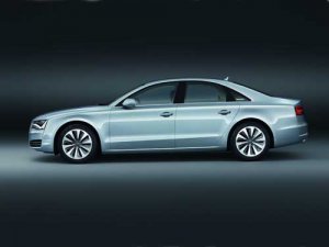 Audi A8 Hybrid (2012) Car Poster Print on 10 mil Archival Satin Paper 20" x 15"