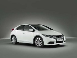 Honda Civic Hatchback (2012 ) Car Poster Print on 10 mil Archival Satin Paper 20" x 15"