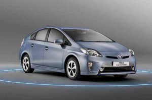 Toyota Prius Hybrid Car Poster Print on 10 mil Archival Satin Paper 16" x 12"