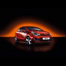 Kia Rio 3-Door Car Poster Print on 10 mil Archival Satin Paper 16" x 12"