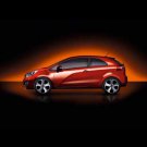 Kia Rio 3-Door Car Poster Print on 10 mil Archival Satin Paper 16" x 12"