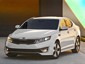 Kia Optima Hybrid Car Poster Print on 10 mil Archival Satin Paper 16" x 12"